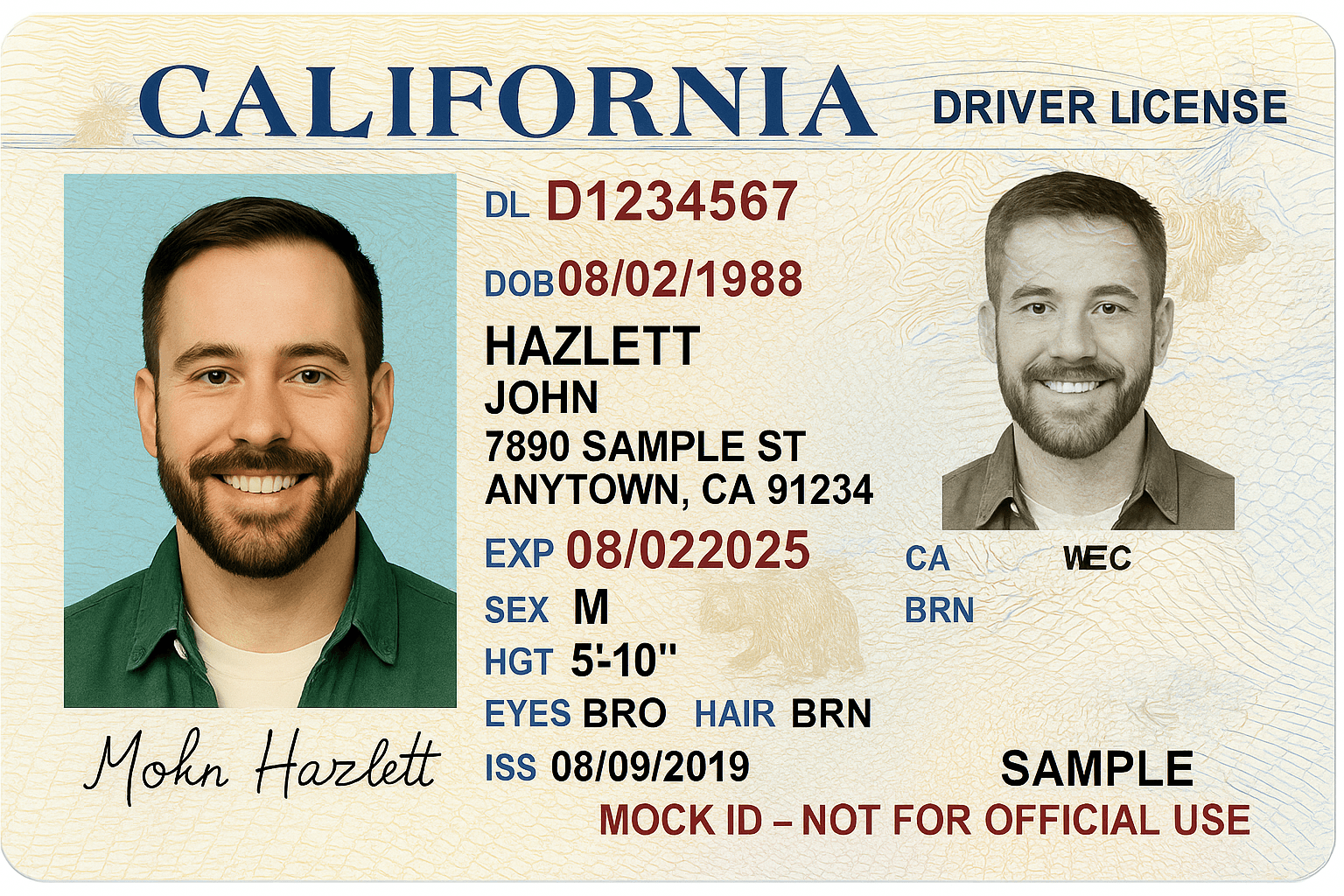 Sample ID Card